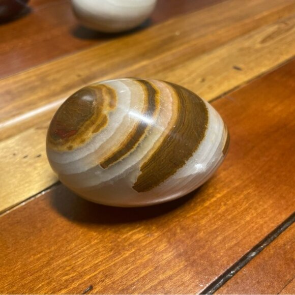 Vintage Marble Alabaster Onyx Home Decor Eggs Hand carved - Picture 10 of 16